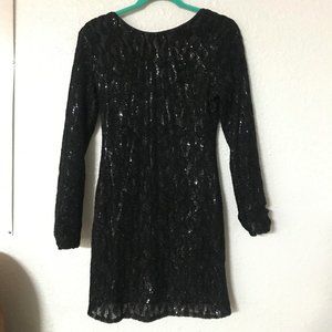 MM Couture By Miss Me *Black Sparkle Dress*